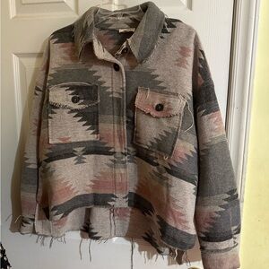 LA MIEL Women's Aztec Pattern Jacket